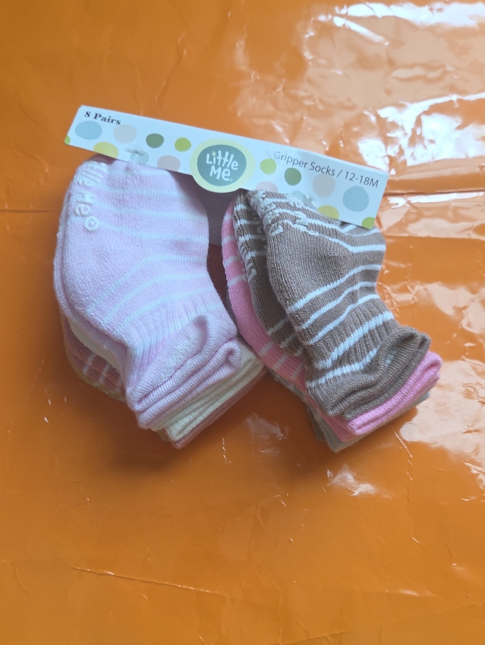 Nwt! Little Me Baby Gripper Socks 8pairs